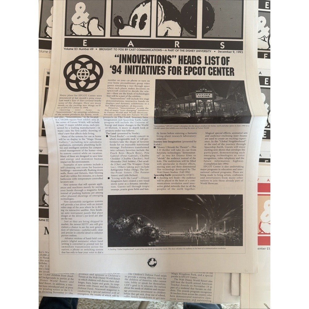 Walt Disney World Eyes & Ears cast member exclusive LOT OF 18. All 1993 - Picture 11 of 16